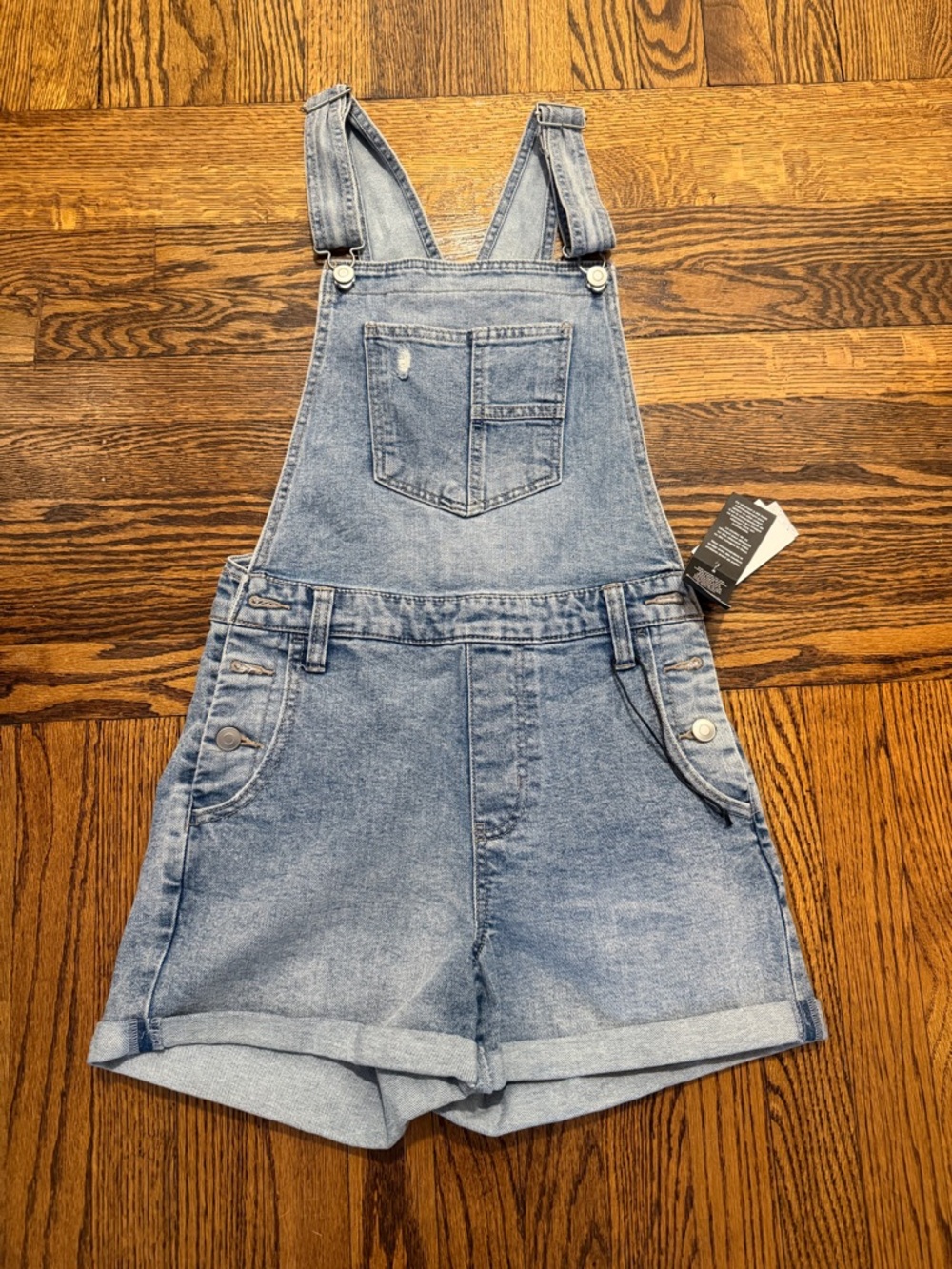 Celebrity Pink Light Blue Denim Overalls